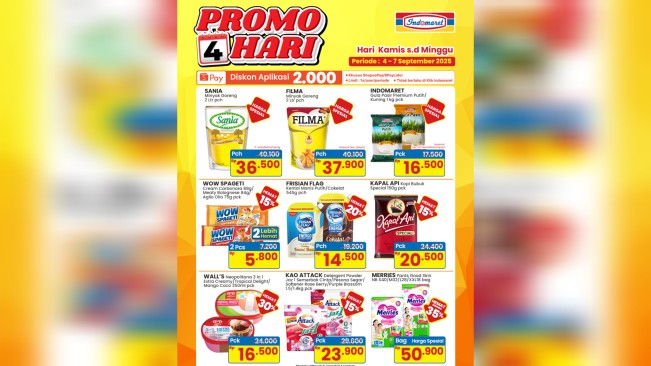 Promo 4 hari di Indomaret. [Instagram]